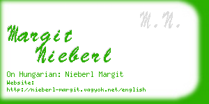 margit nieberl business card